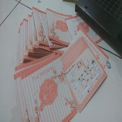 Undangan + laminasi A4 1000 lembar