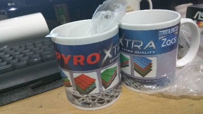 Hasil produksi mug custom