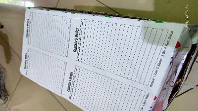 Dokumentasi proses cetak riso