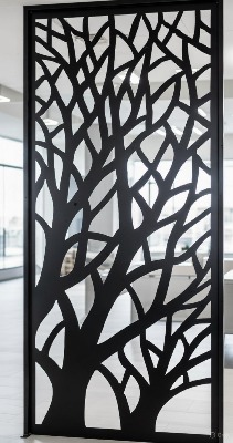 Desain Cabang Pohon Cutting Metal