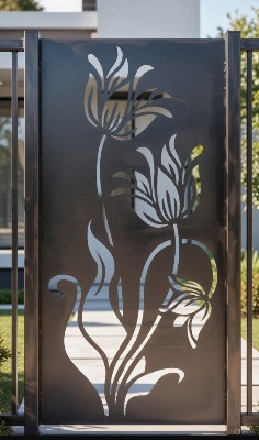 Desain Bunga Cutting Metal
