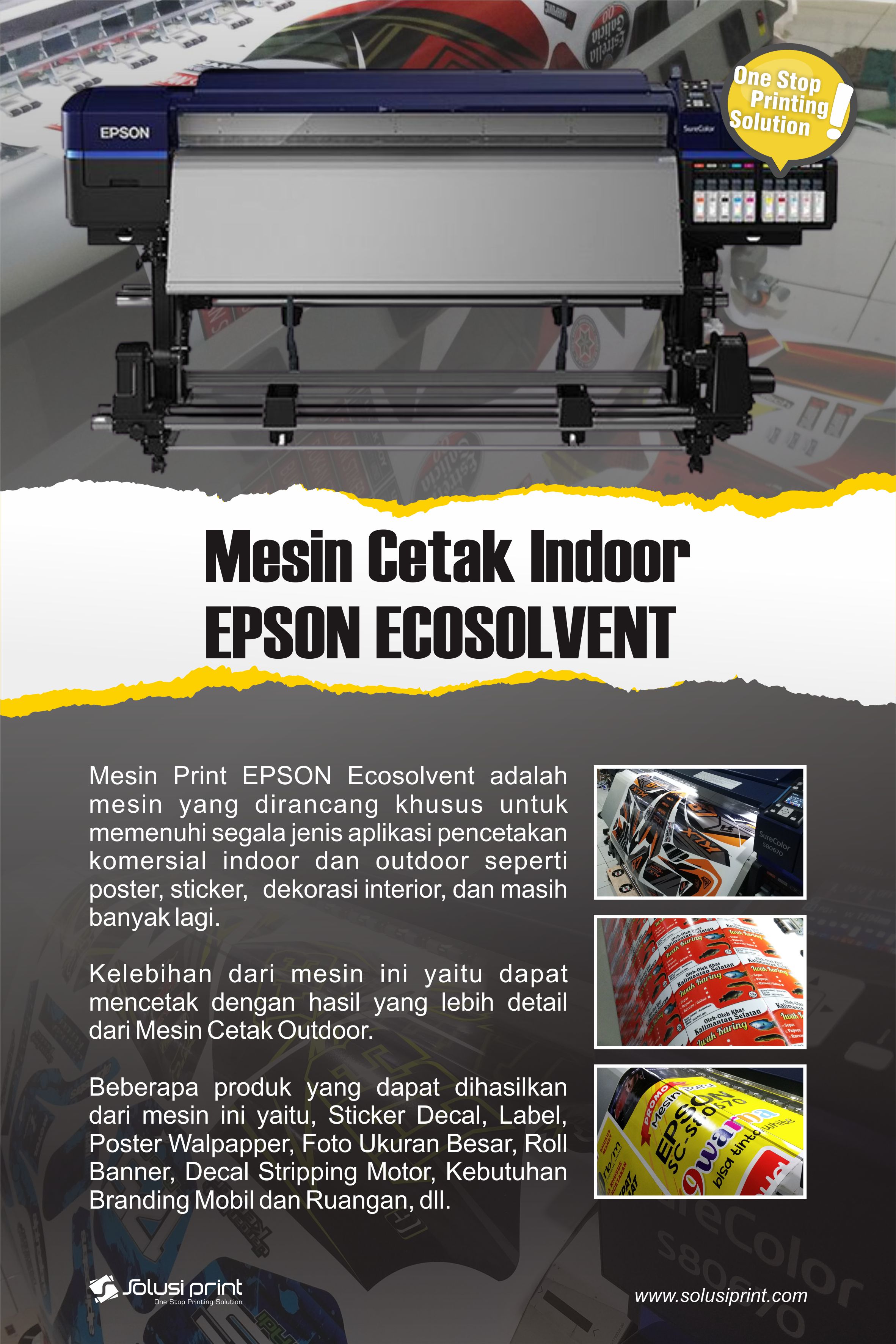 Mesin cetak indoor Epson 80670