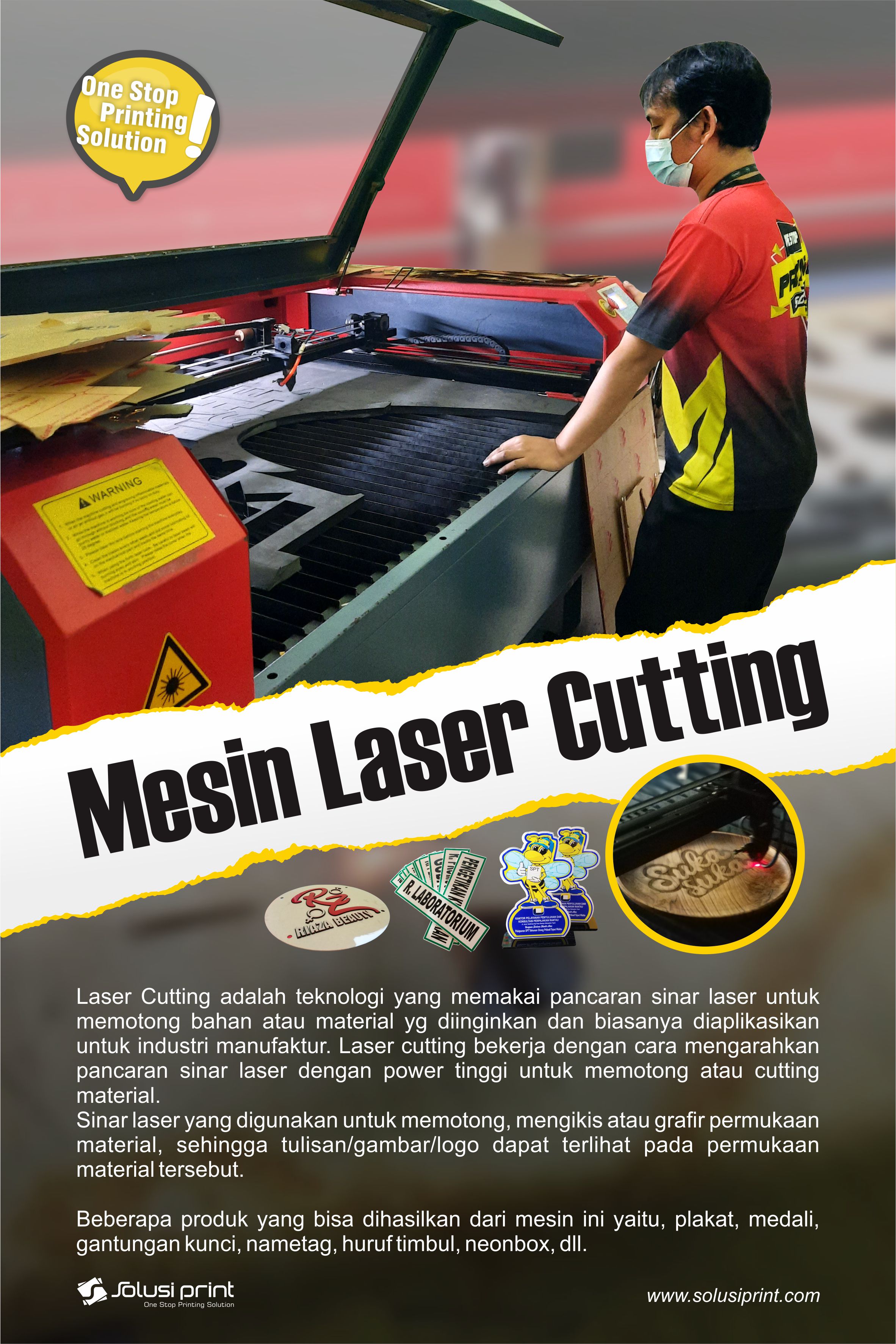 Mesin laser cutting Baiseng 1310