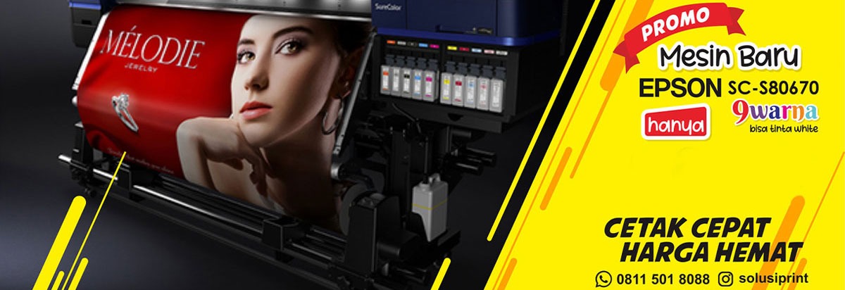 Banner promo mesin cetak indoor Epson