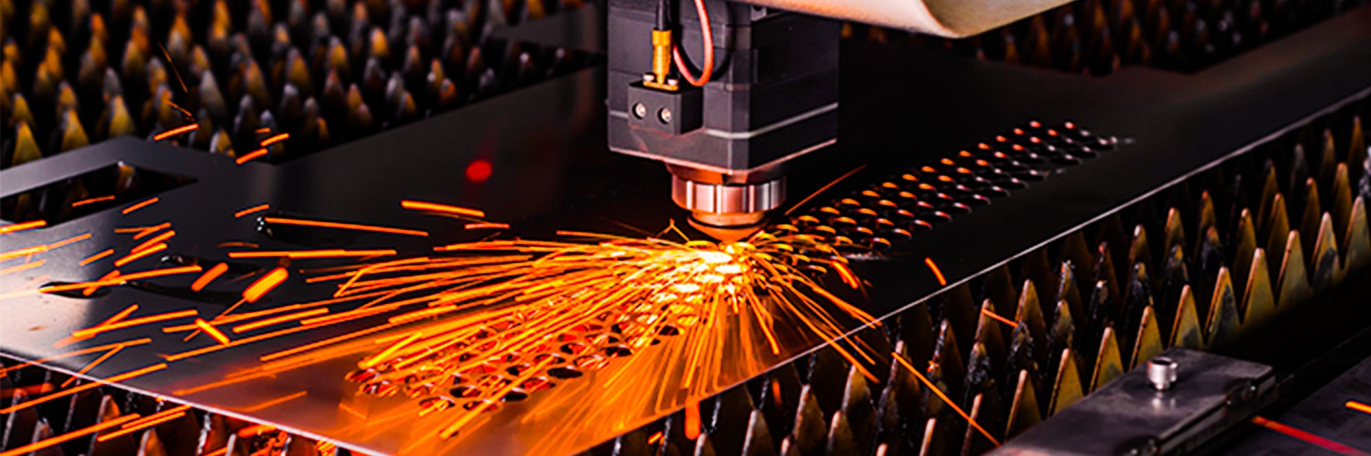 Banner mesin laser memotong plat metal