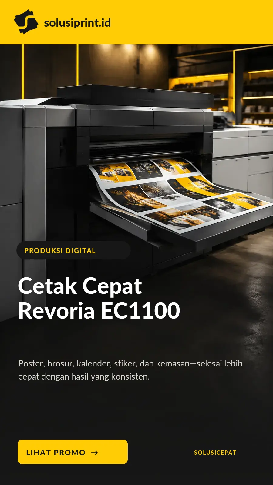 Cetak cepat dengan mesin produksi digital